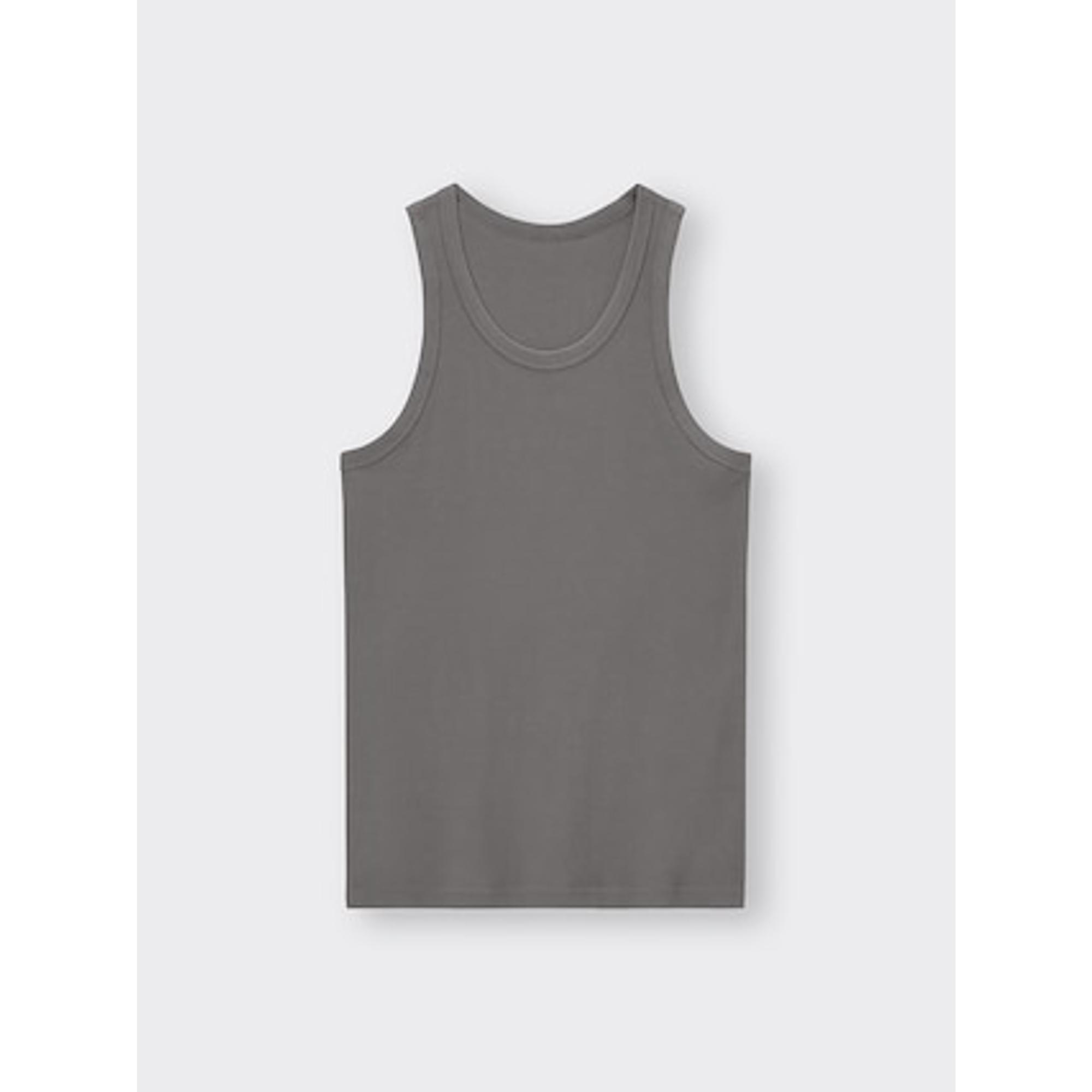 コットンカラーリブタンクトップ