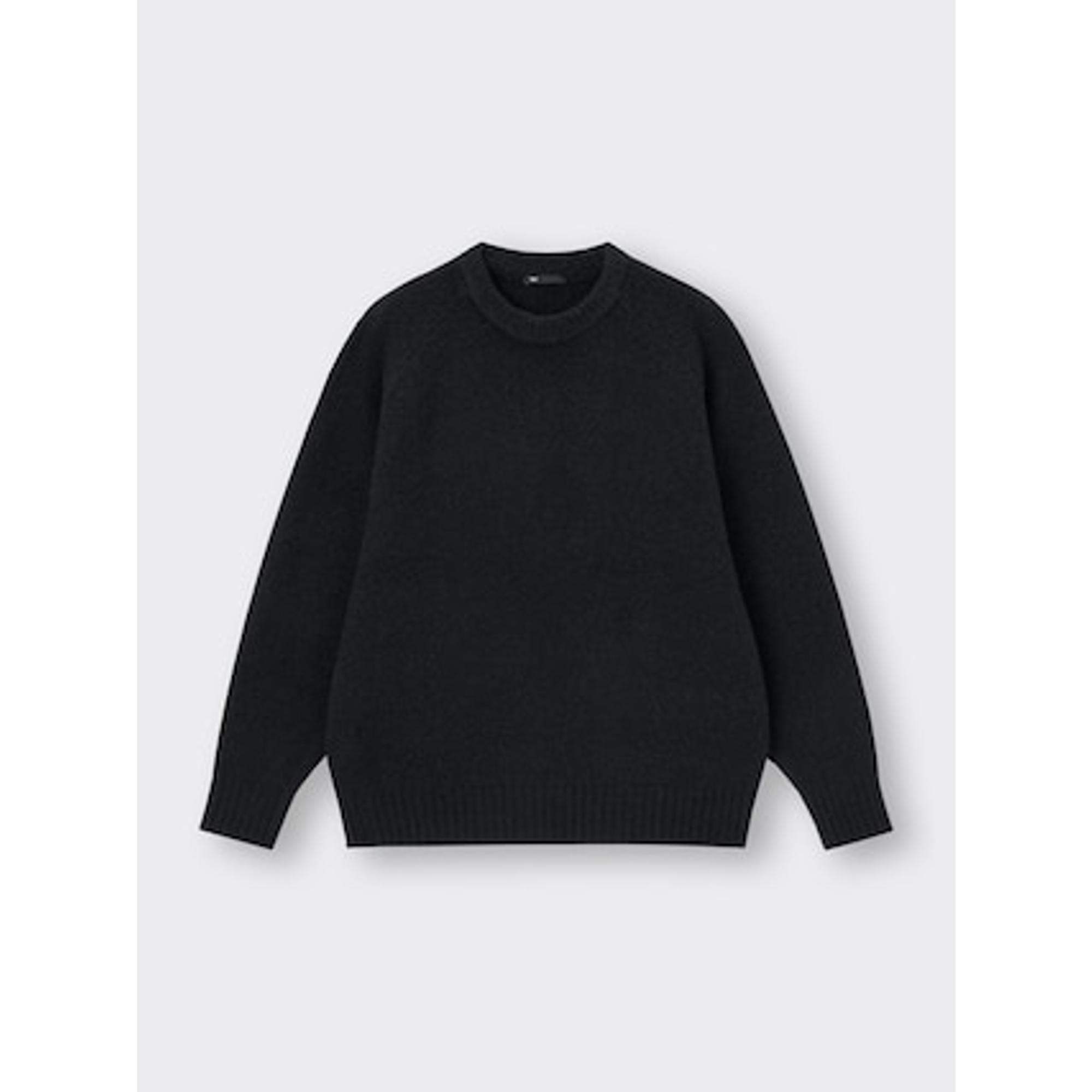 ブラッシーニットクルーネックセーター