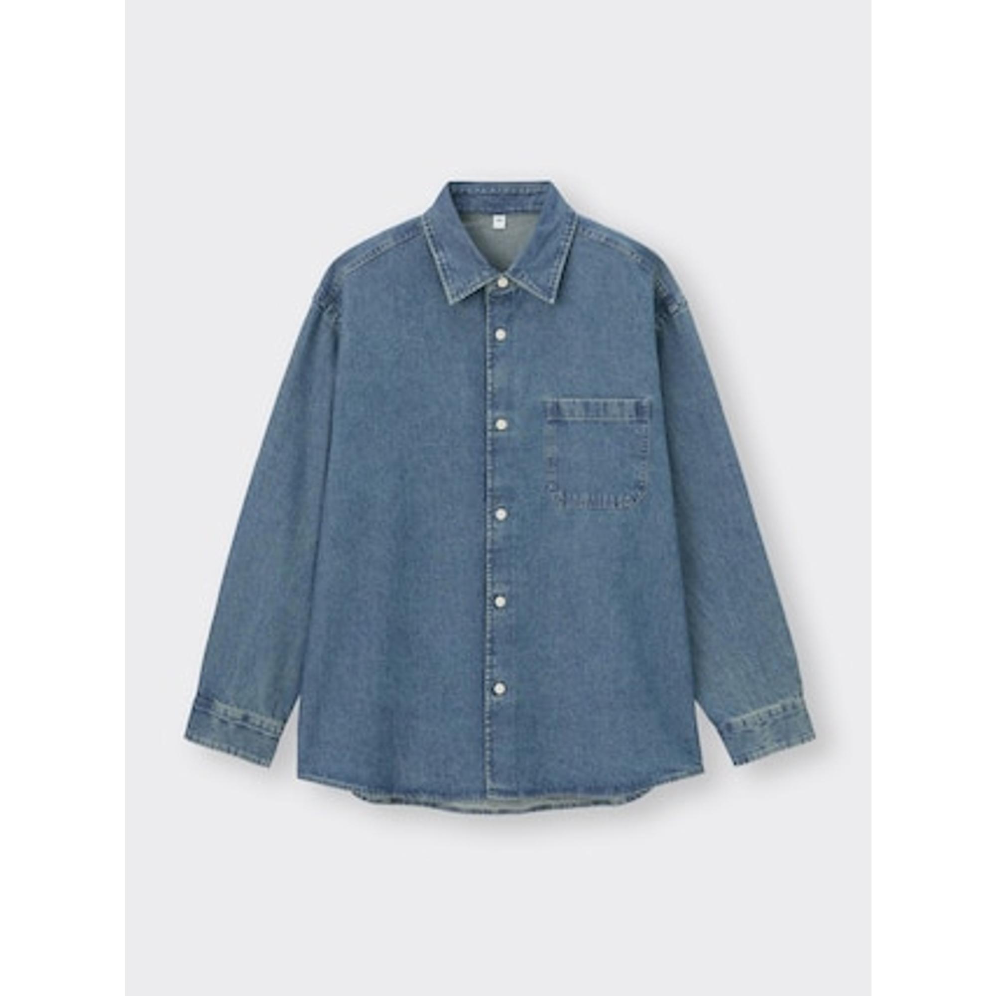 ウォッシュドシャツ(デニム)