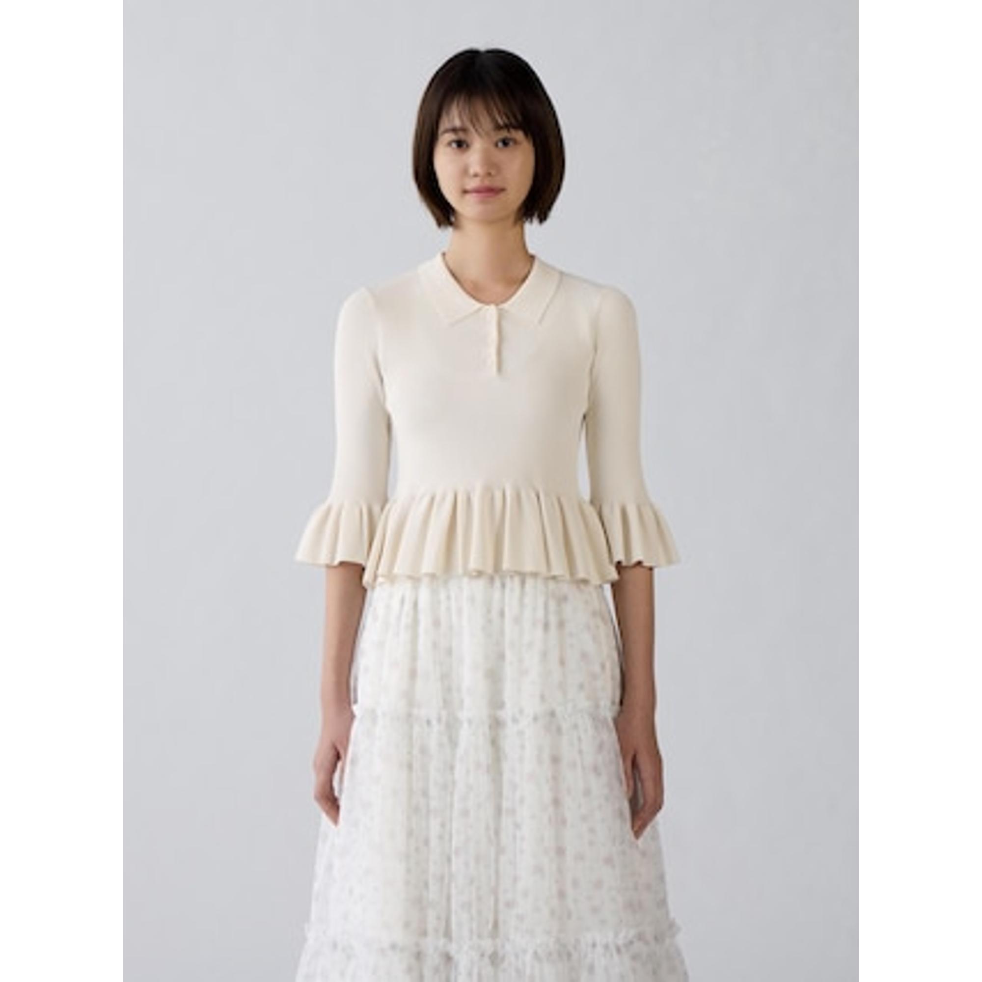 リブポロセーター(7分袖) by rokh