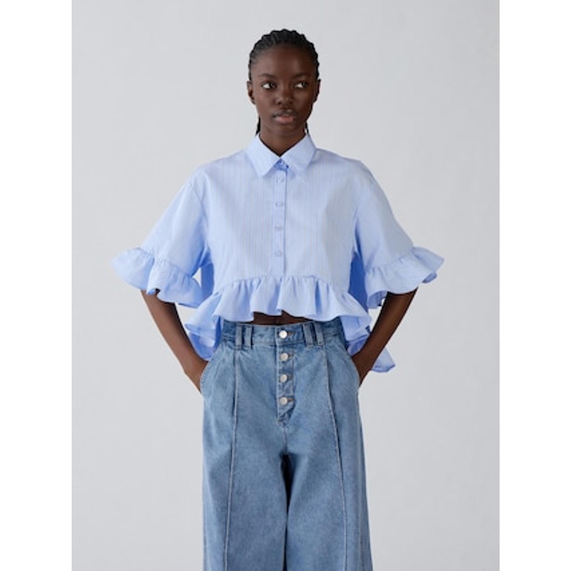 ペプラムシャツ(5分袖) by rokh