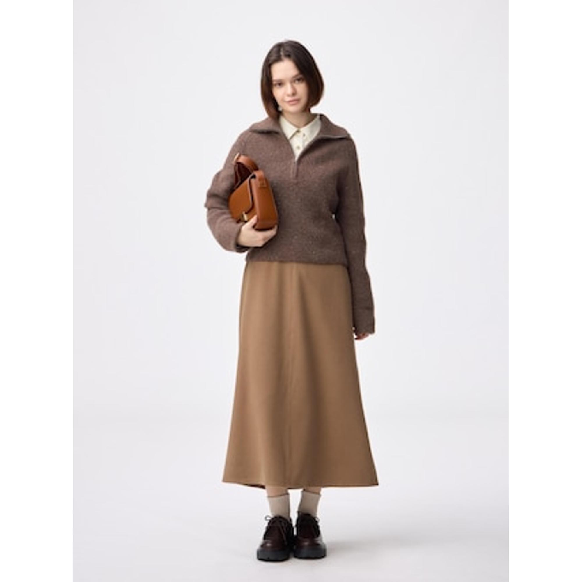 ブラッシュドフレアスカート