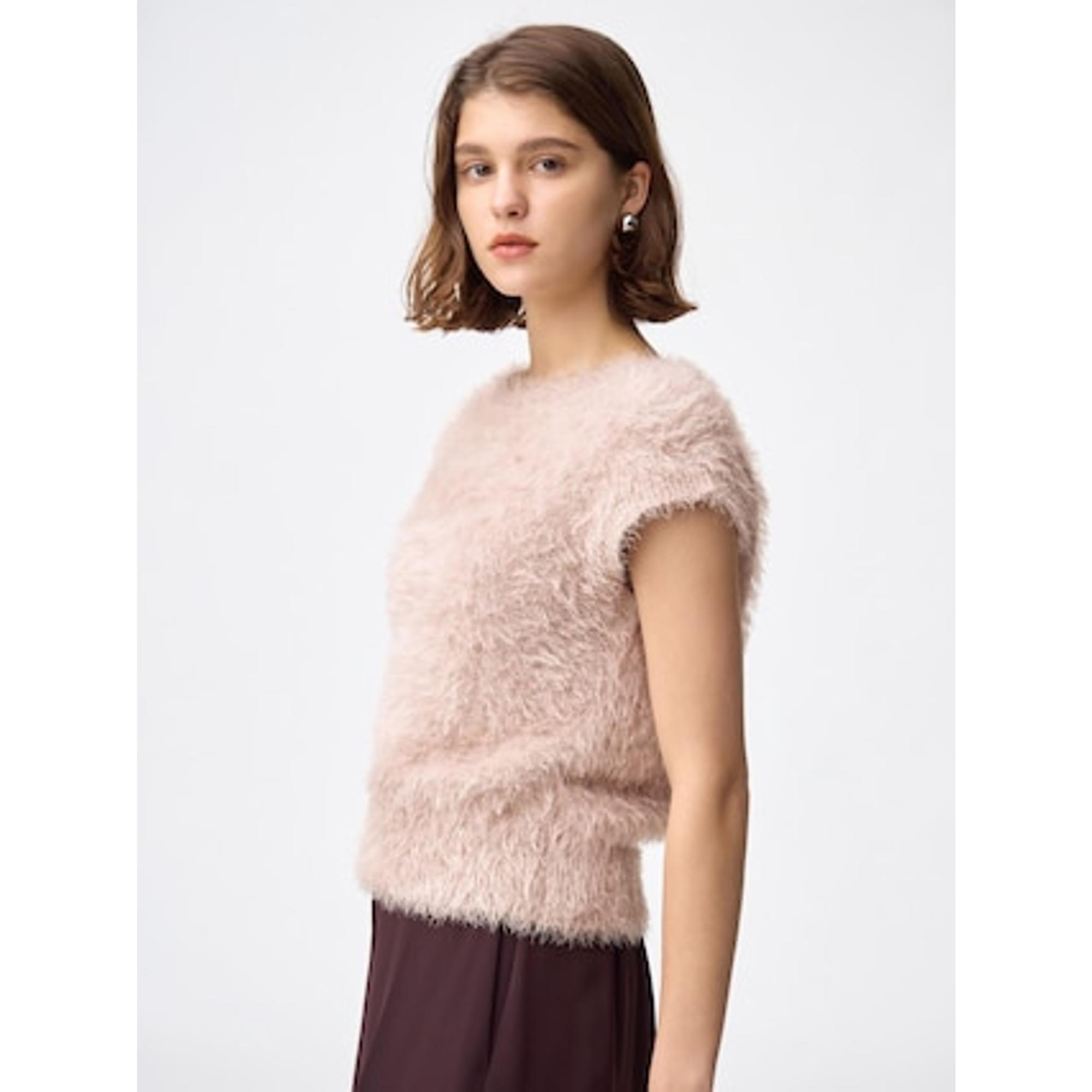 フェザーヤーンニットプルオーバー(半袖)Z+E