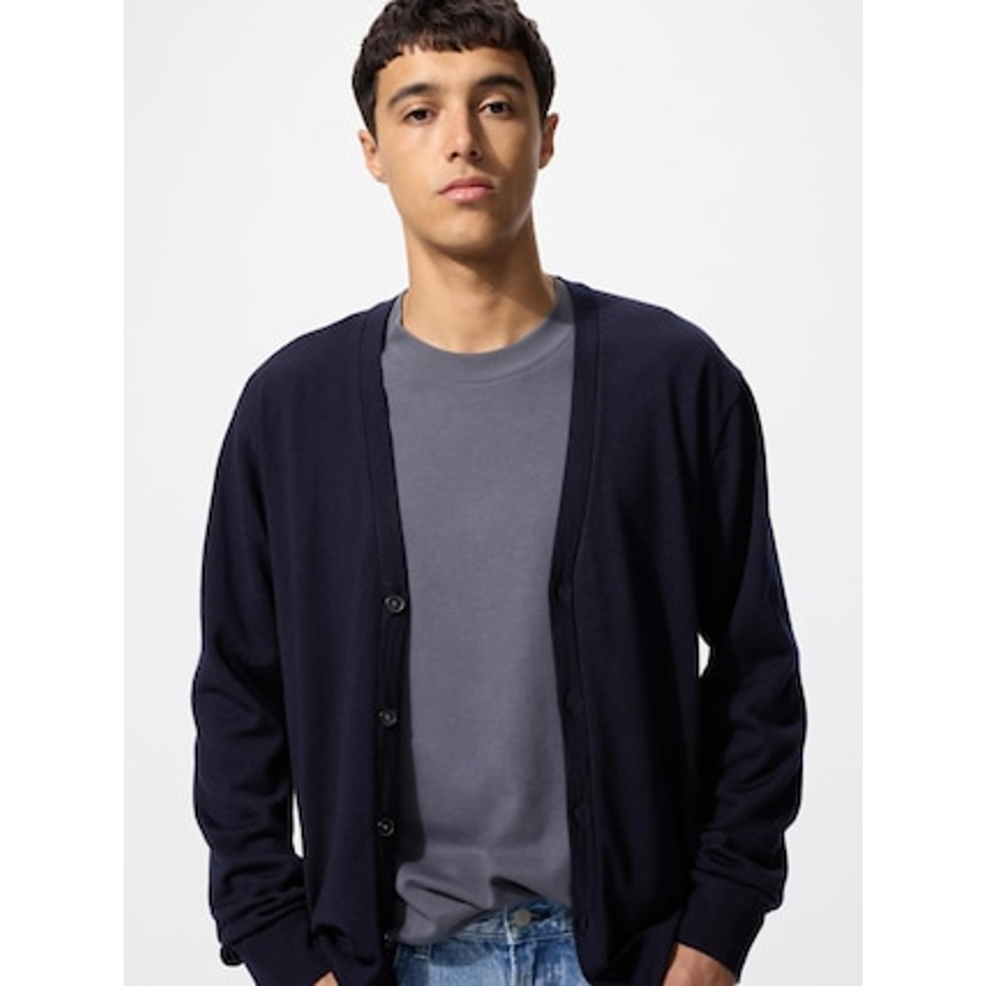 メリノVネックカーディガン