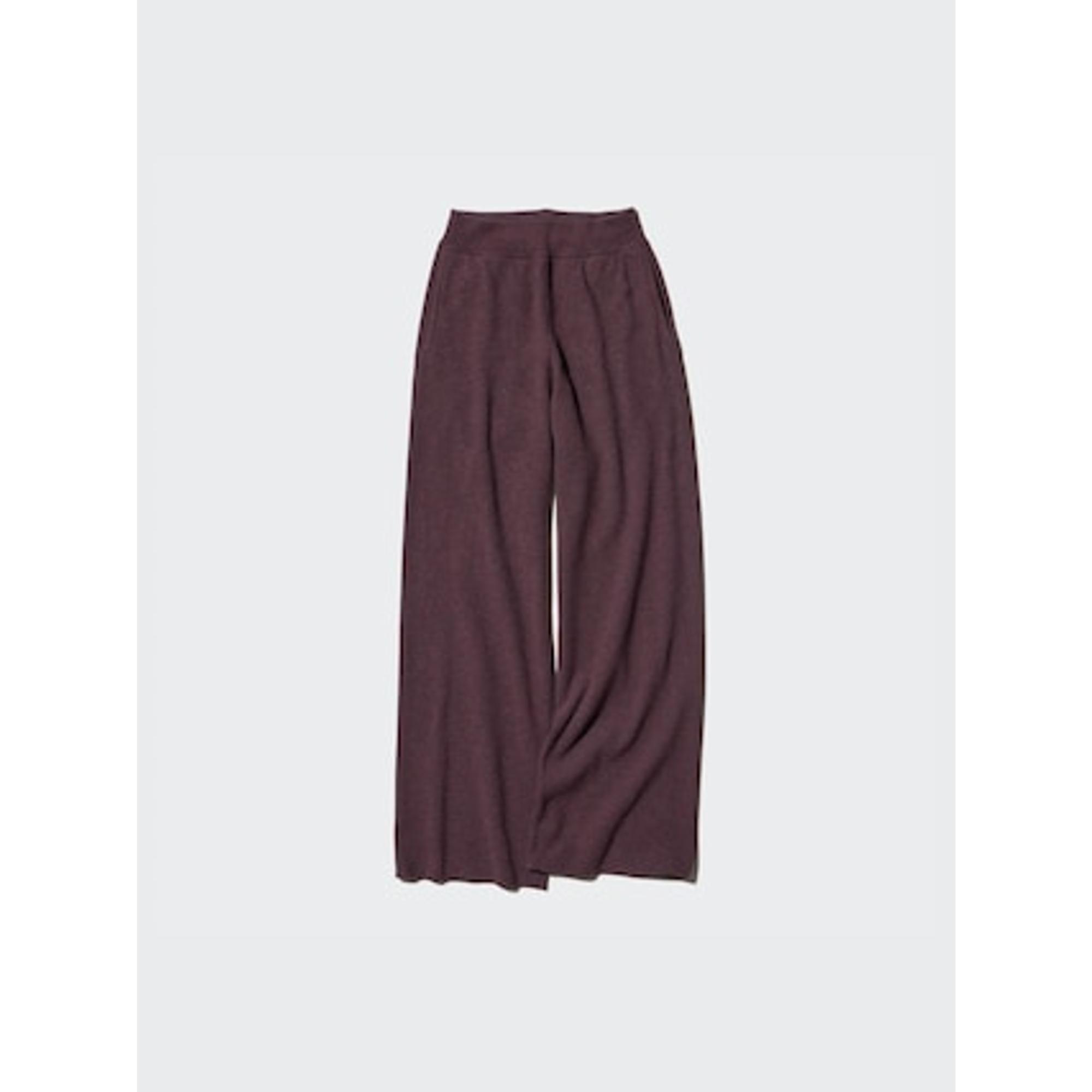 ウォッシャブルミラノリブニットパンツ