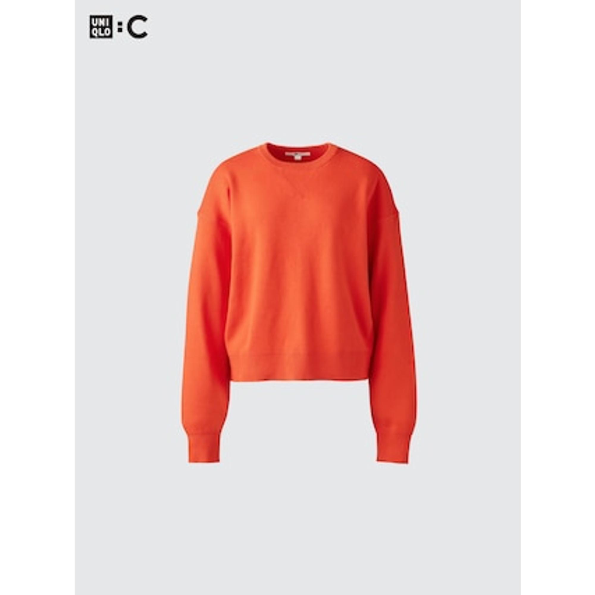 スムースコットンクルーネックセーター