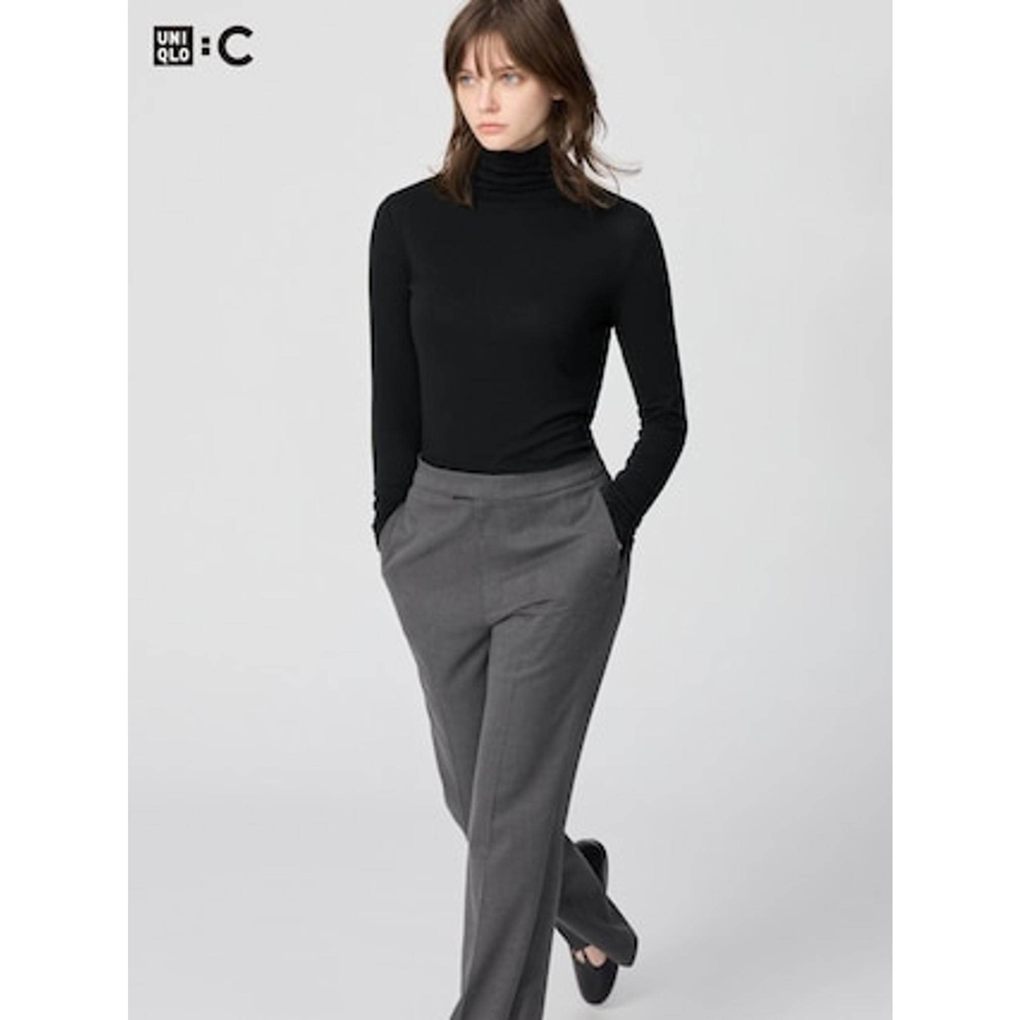 極暖ヒートテックカシミヤブレンドタートルネックT