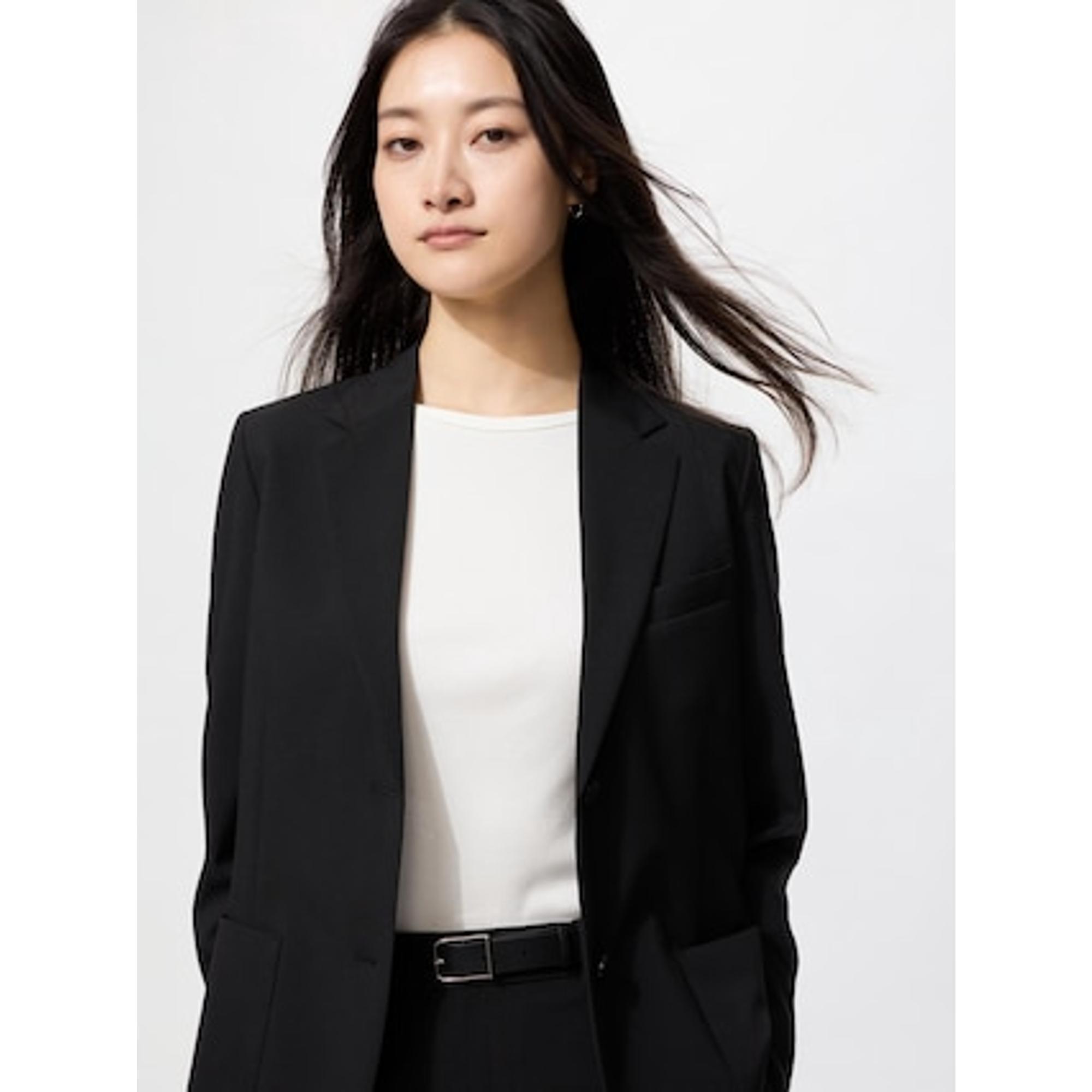 リブボートネックT/5分袖