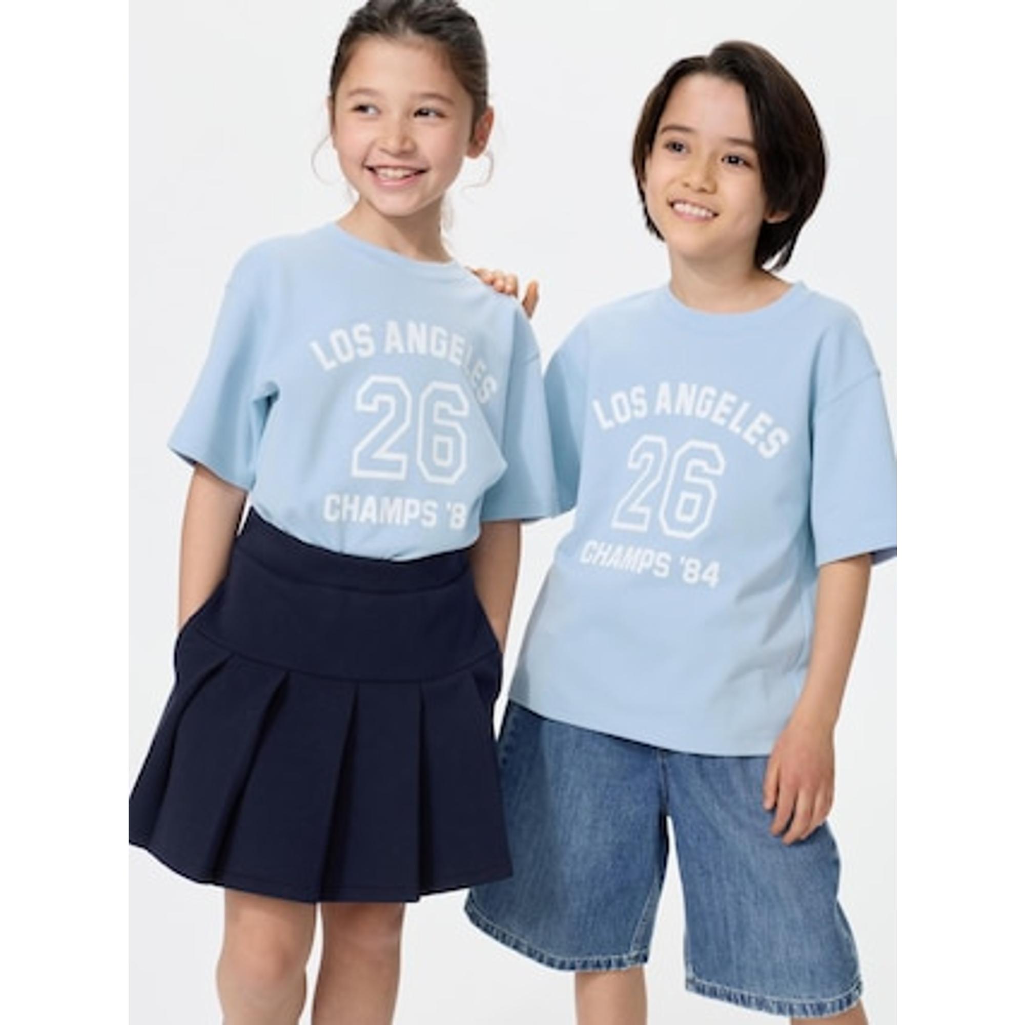 エアリズムコットングラフィッククルーネックTシャツ