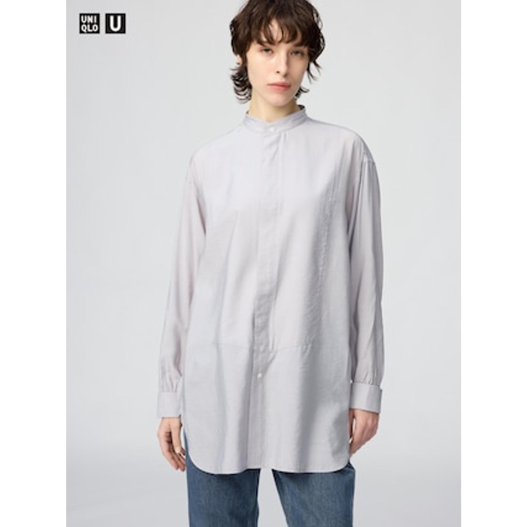 スタンドカラーシャツ