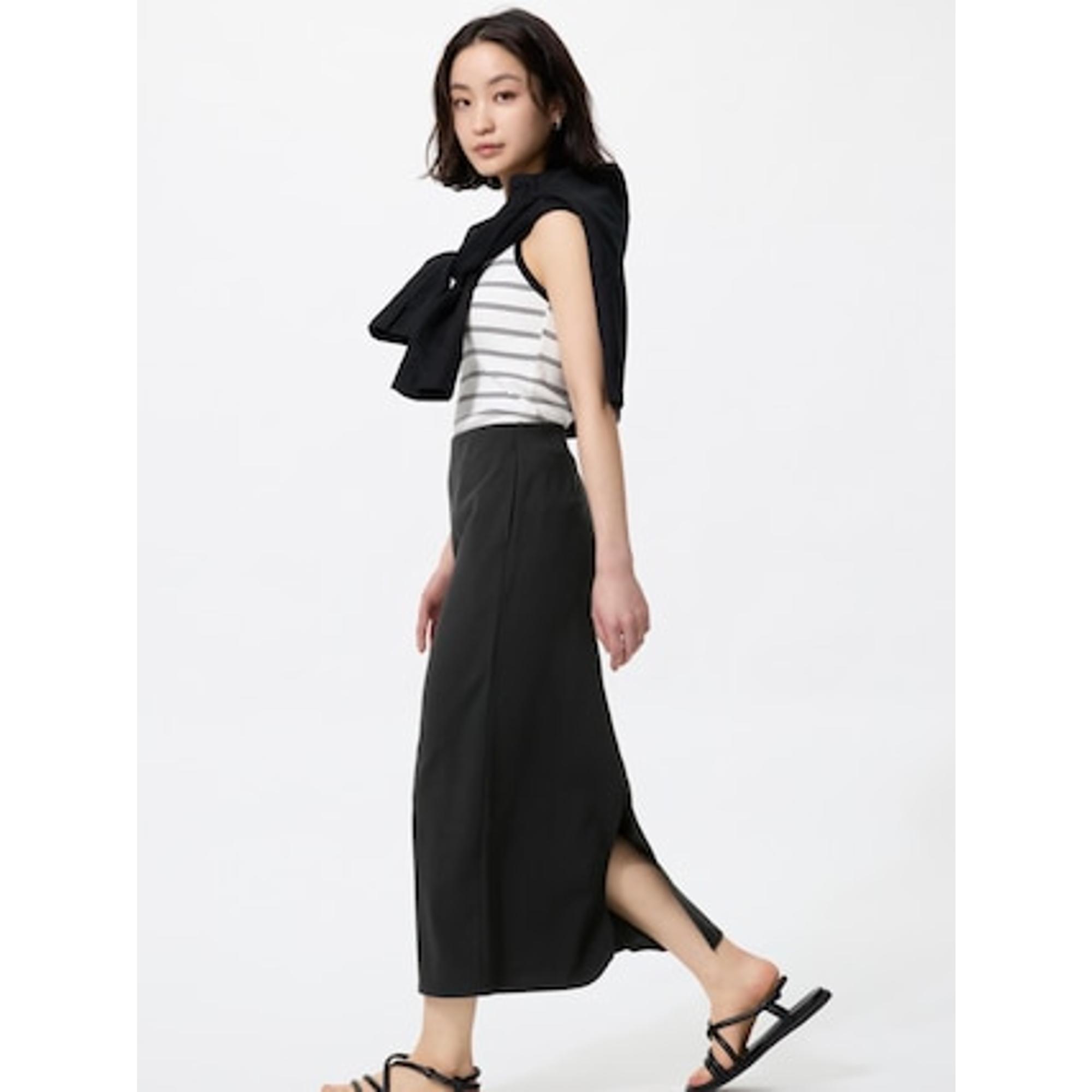 クレープジャージーナロースカート/丈短め